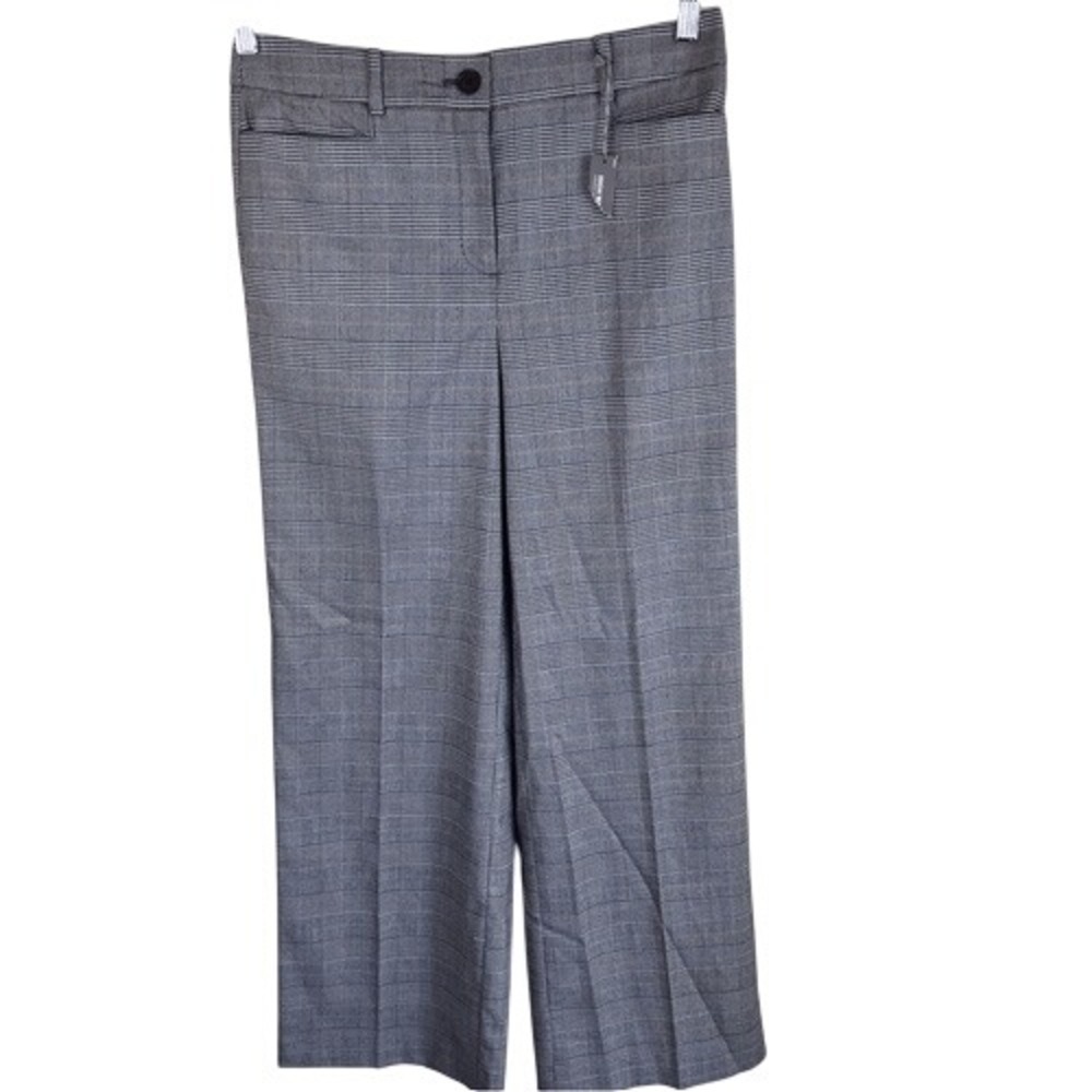 NWT Loft High Waist Straight Leg‎ Womens Trousers Size 6 Plaid Career Wear Work